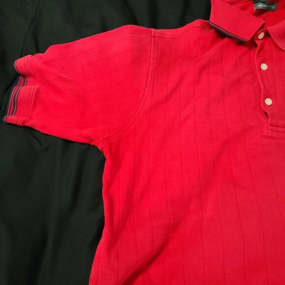 Lyle & Scott Scotland Mens Polo Shirt Red Size M 100% Cotton Short Sleeve Logo - Picture 8 of 12